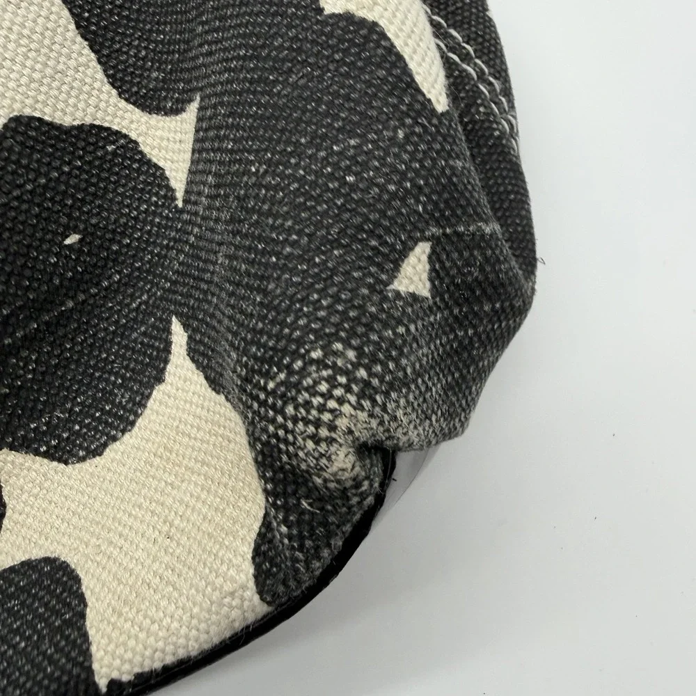 Kate Spade Louis 2 Hot Spot Satchel Splodge Dot Tote Black & White FLAWS